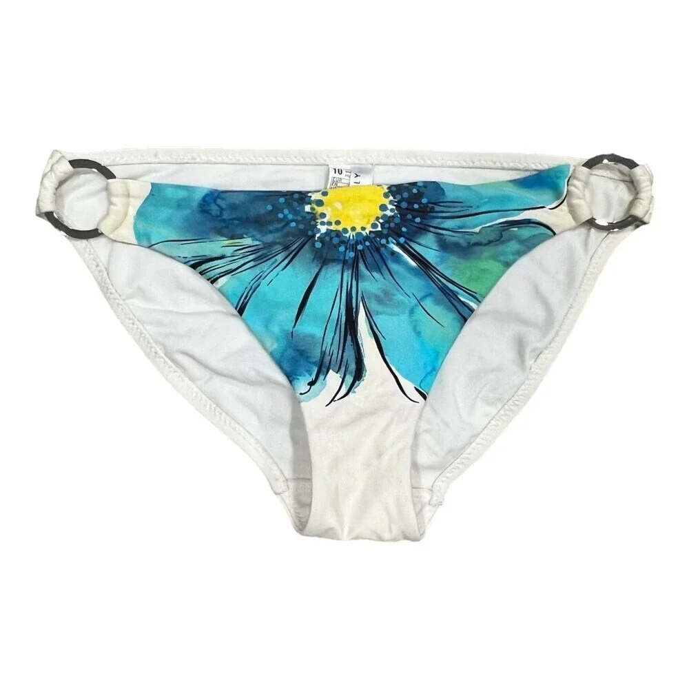 Seafolly Australia Blue Flower Bikini Bottom 10